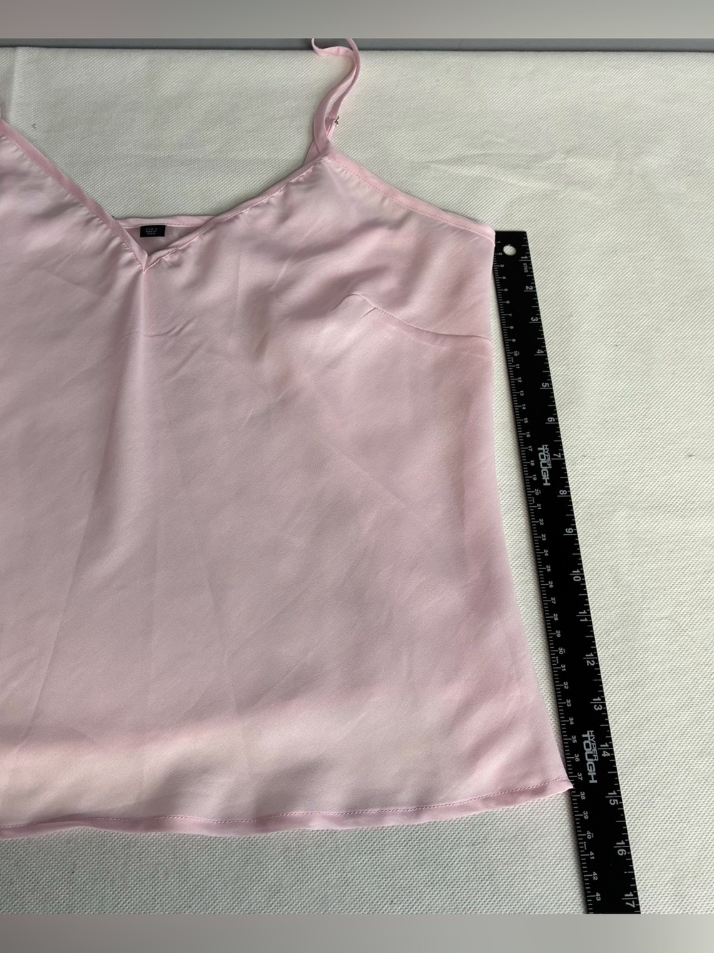 Boston Proper Parisian Pearl Embellished Ruffle Blouse/Cami Pink Sheer Sz L Flaw - Picture 16 of 16